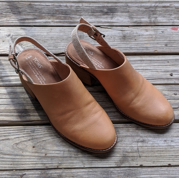 ✨Host Pick✨ TOMS Leather Leila Slingback Mules - Picture 5 of 9